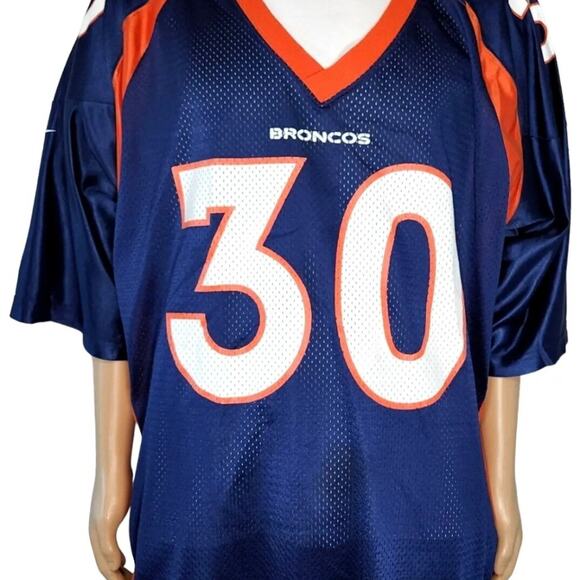 Terrell Davis Denver Broncos Vintage Nike Team NFL Jersey Blue 2XL - Picture 2 of 6